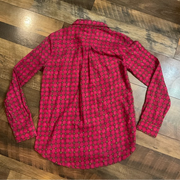 Sundance Floral Joy Circle Print Button Down Top S - Picture 4 of 5